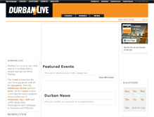 Tablet Screenshot of durbanlive.com